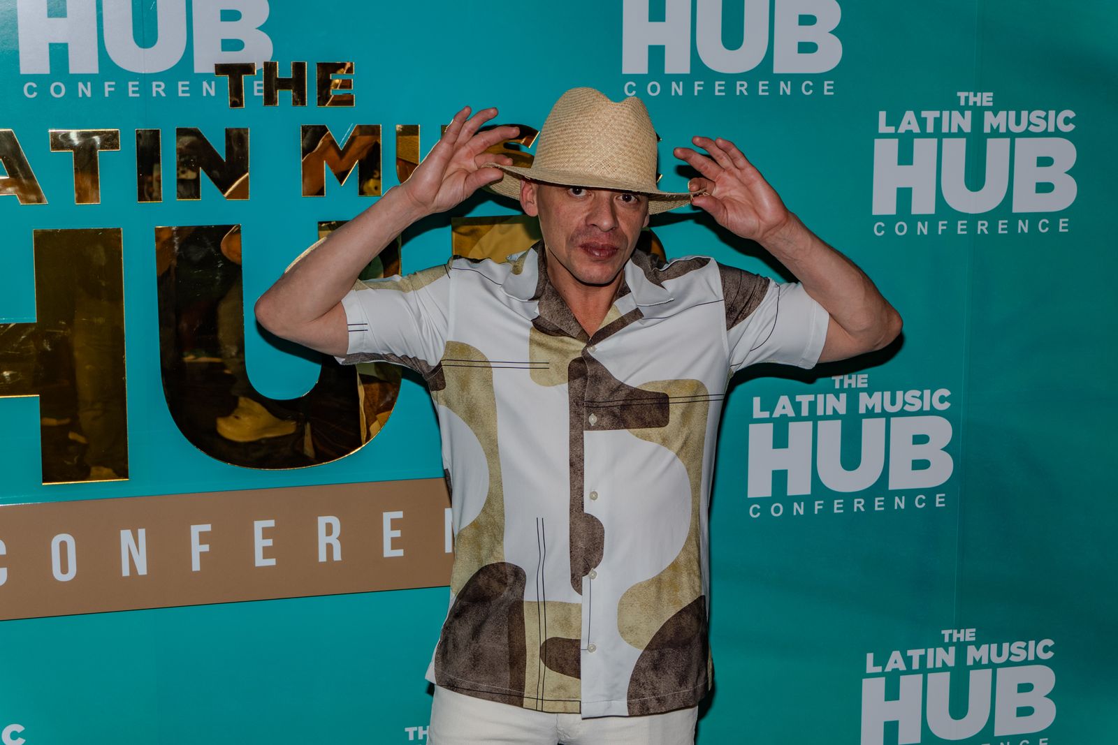 Vico C on the step and repeat at the 2024 conference